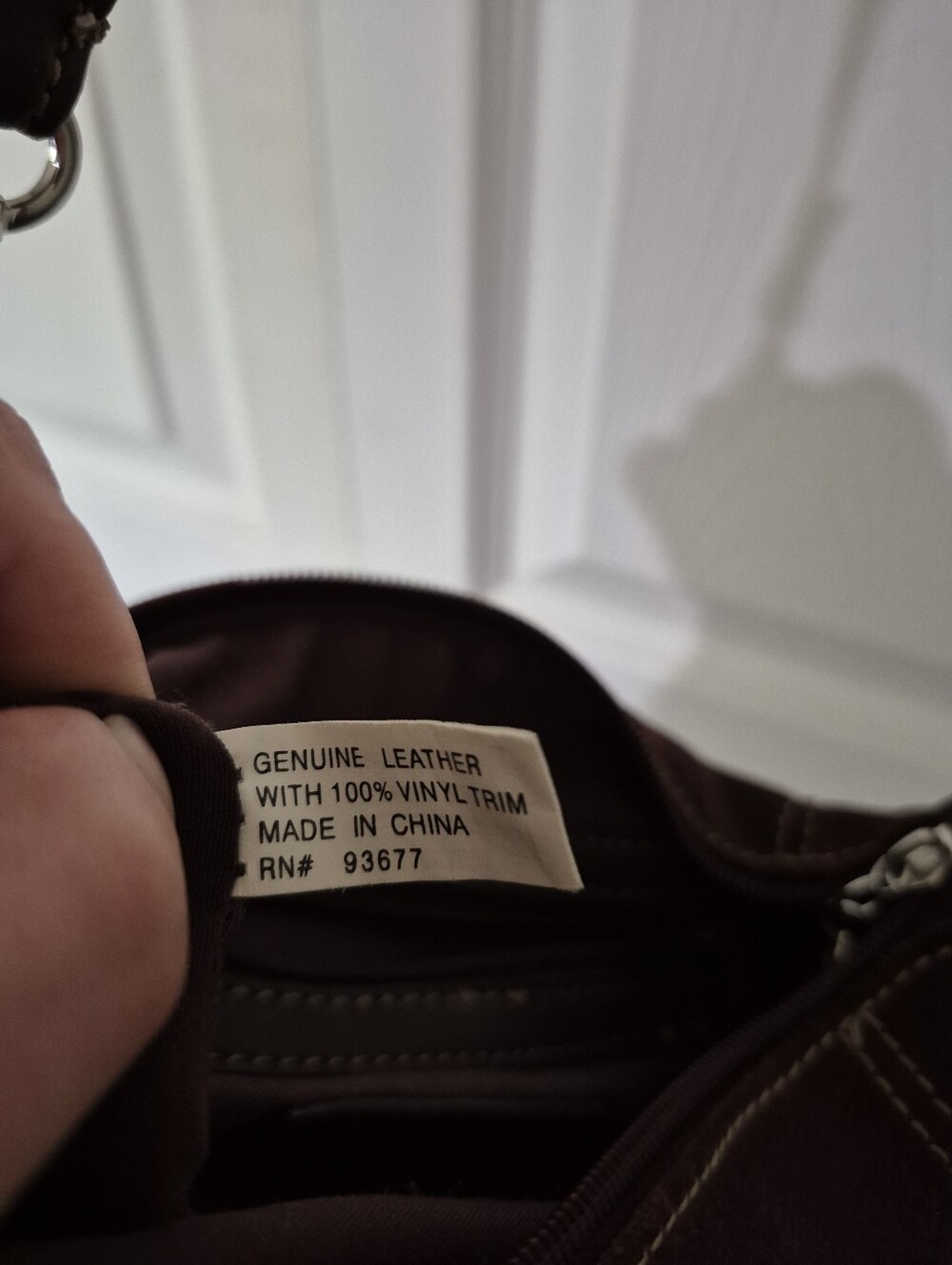 A.n.a brown leather suede crossbody bag - Picture 11 of 11